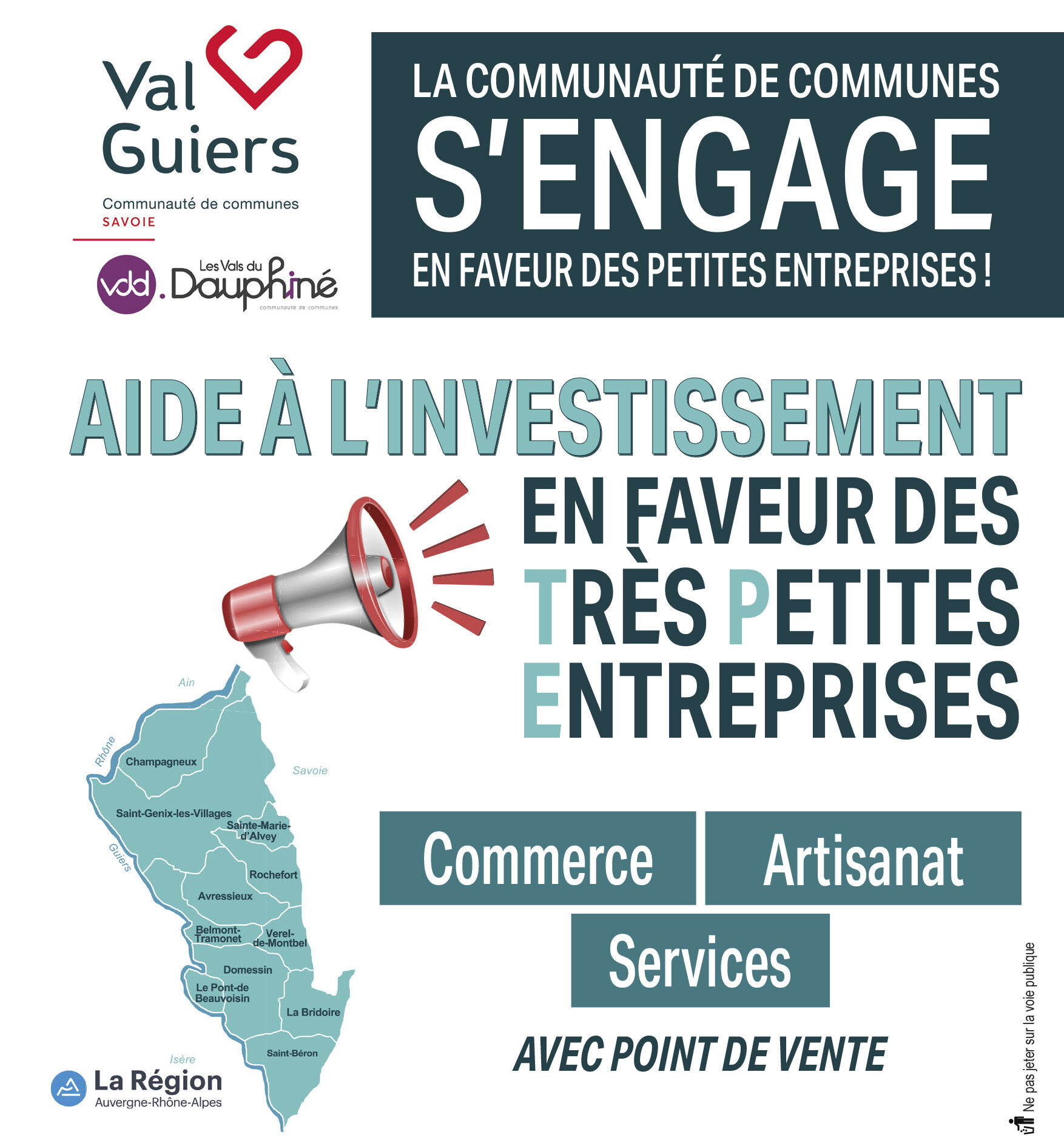 Flyer Aide aux TPE CCVG