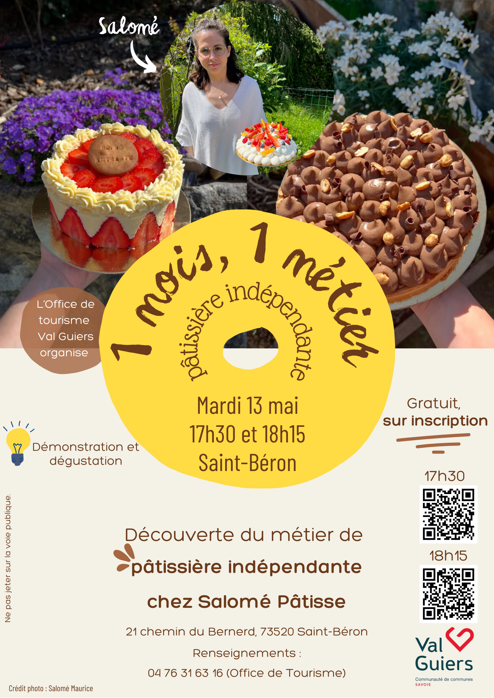 affiche 1 mois 1 métier pâtissière